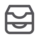Inbox Double SVG Icon